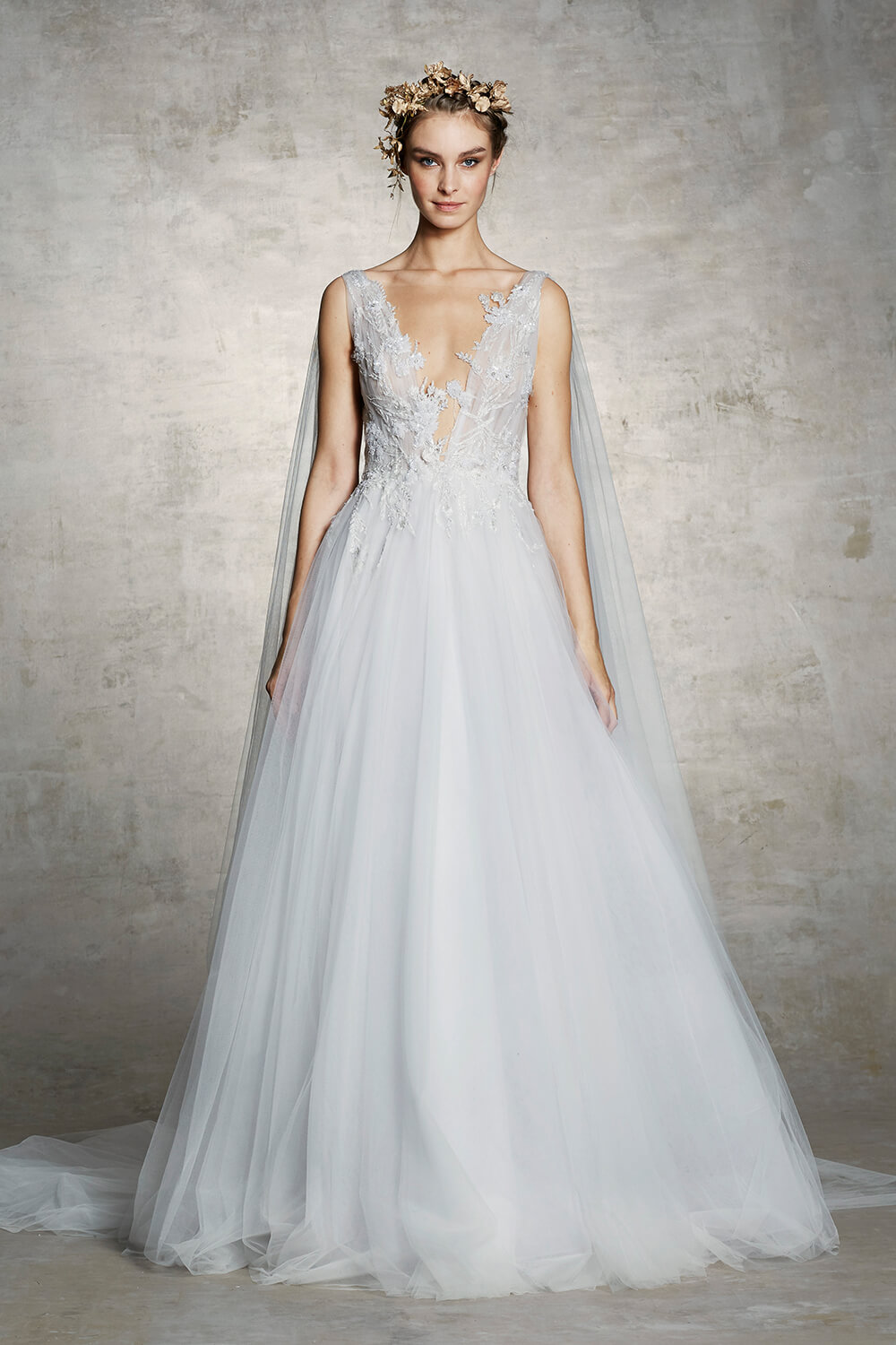 a-line wedding gown